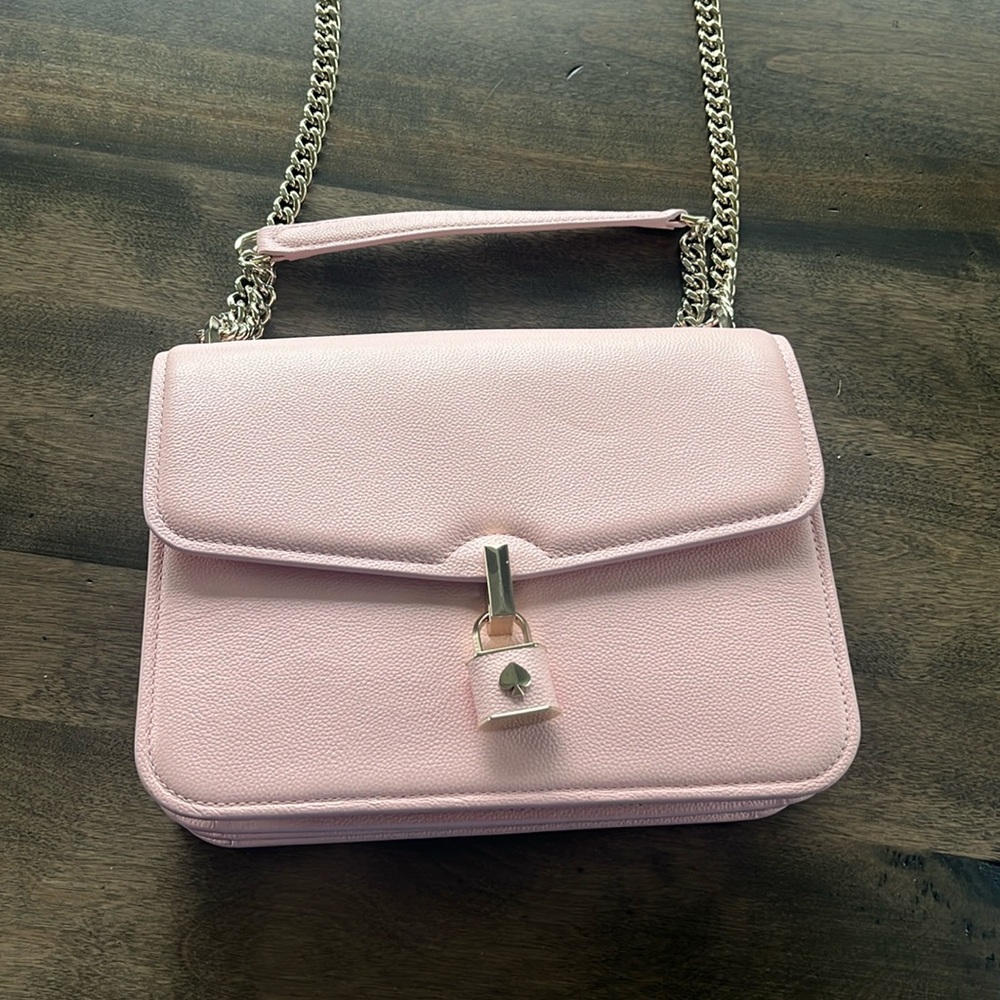 Like new Kate Spade pink locket large slap shoulder bag